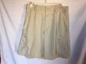 Snake Eyes Mens Flat Front Cargo Golf Shorts Light Khaki S 30