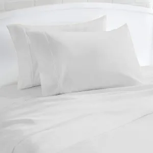 snowhomes Top Split Head Cal-King Sheets for Adjustable Bed-800 TC-100% Cotton Top Half Split Sleep Number Cal-King Sheets White Sheet, Split Down 34''Inch from The Top, Fits Upto 12'' Deep Pocket