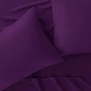 snowhomes Top Split Head Queen Sheets for Adjustable Bed-800 TC-100% Cotton Top Half Split Sleep Number Queen Sheets Purple, Split Down 28''Inch from The Top, Fits Upto 12'' Deep Pockets