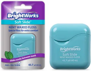Soft Slide Dental Floss, for Tight Spaces and Extra Comfort, 43.7 Yards (Pack of 4)