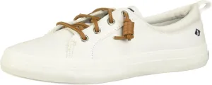 Sperry Womens Canvas Low Top Casual and Fashion Sneakers White 10 Medium (B,M)