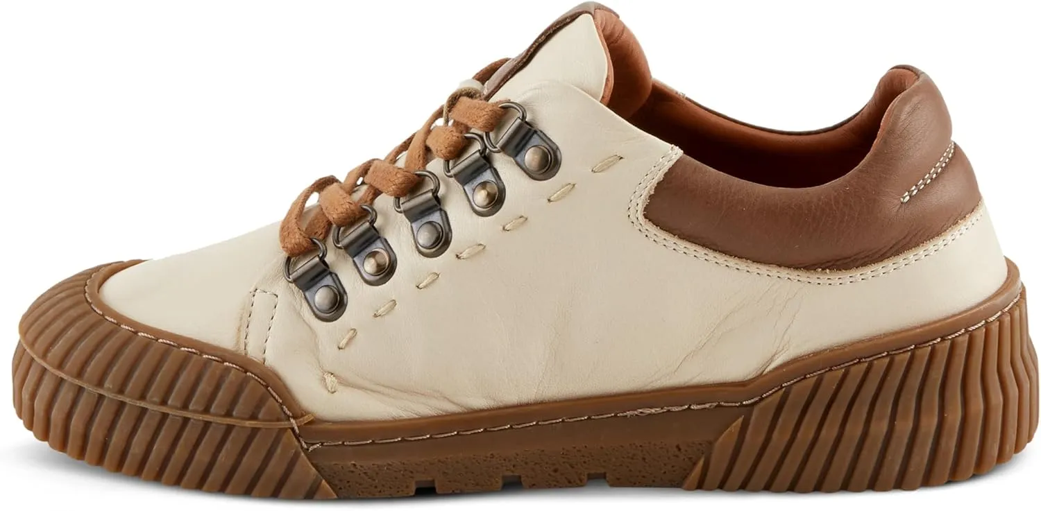 Spring Step Women's LAZARLO Sneakers with Soft Leather, Chunky Sole, and Removable Insoles