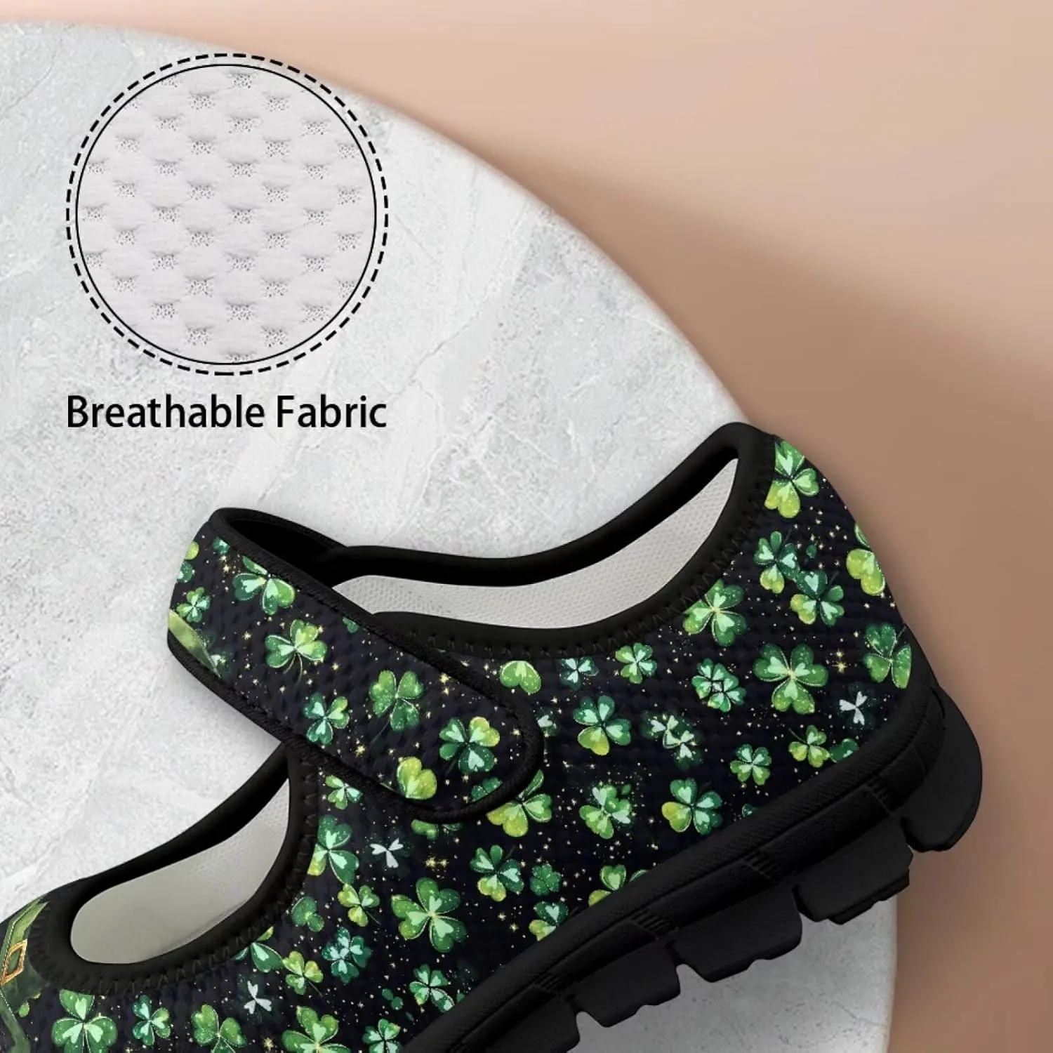 St Patricks Day Mary Jane Shoes for Womens Casual Breathable Casual Flats Non Slip Fashion Walking Sneakers