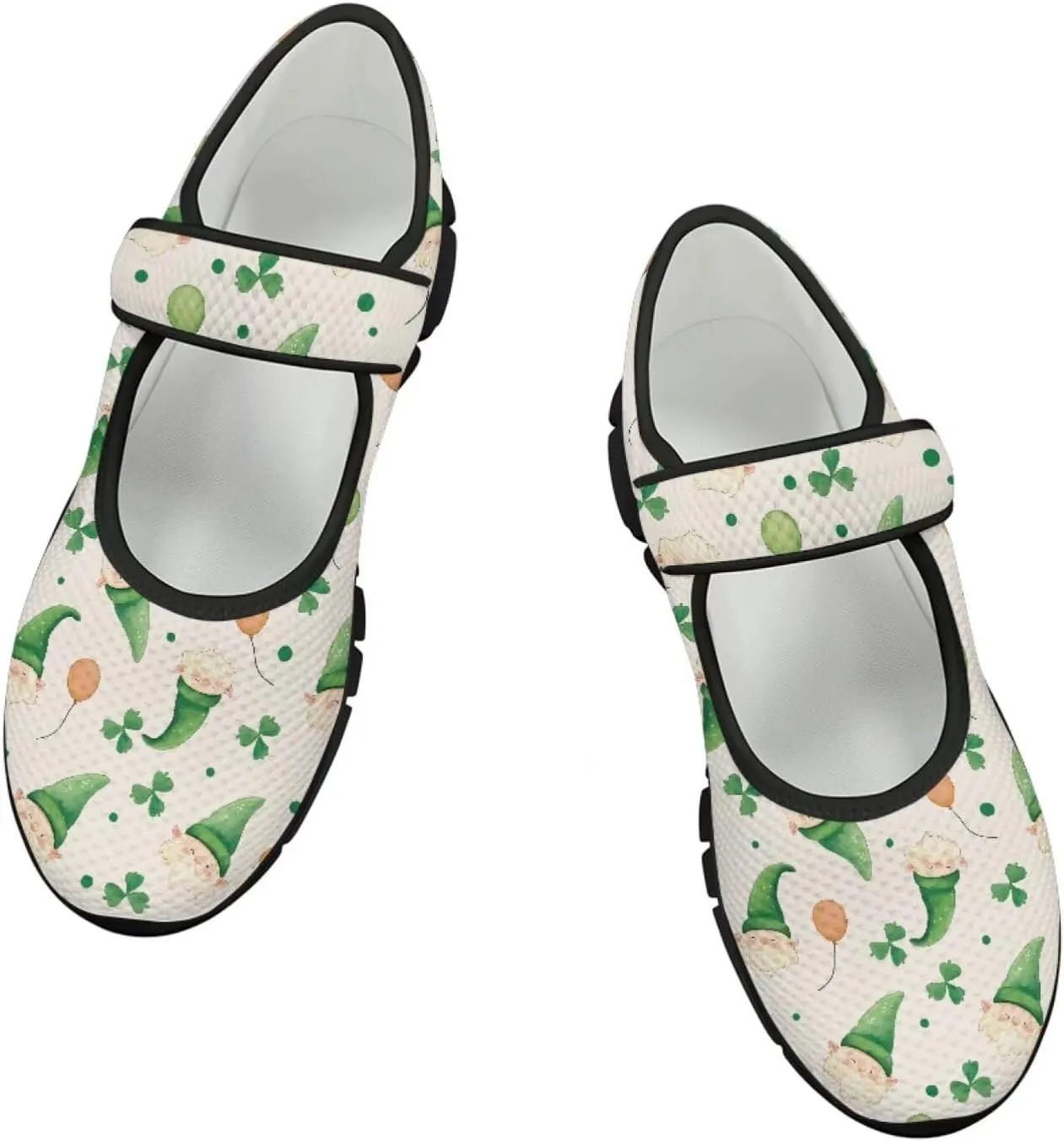 St Patricks Day Mary Jane Shoes for Womens Casual Breathable Casual Flats Non Slip Fashion Walking Sneakers