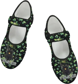 St Patricks Day Mary Jane Shoes for Womens Casual Breathable Casual Flats Non Slip Fashion Walking Sneakers