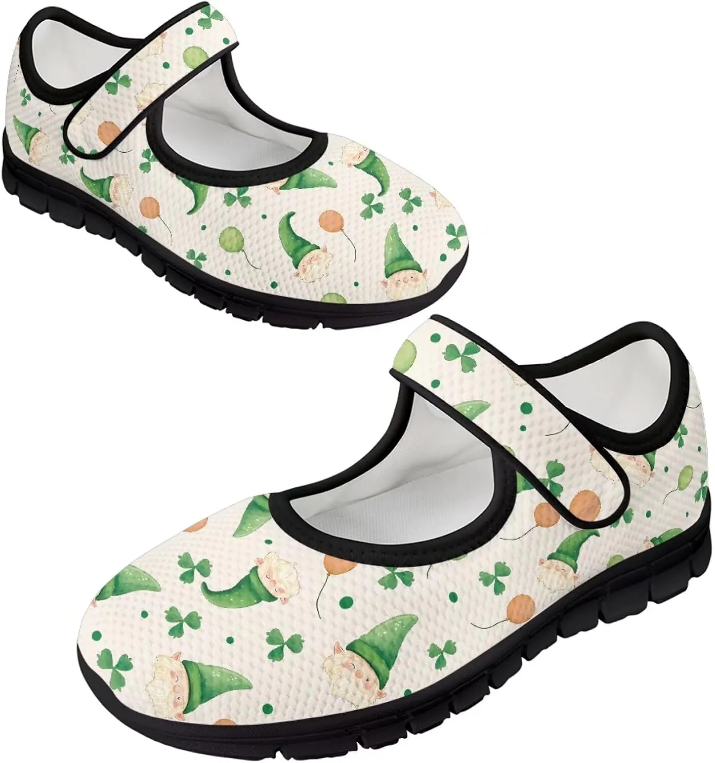 St Patricks Day Mary Jane Shoes for Womens Casual Breathable Casual Flats Non Slip Fashion Walking Sneakers