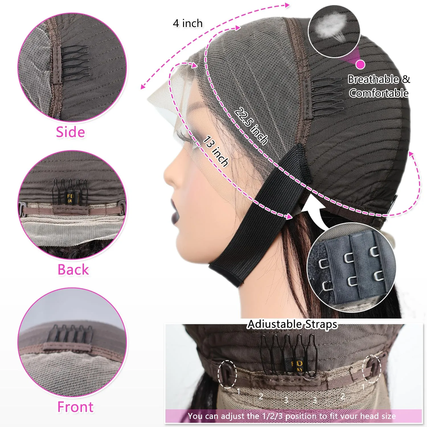 Straight Bob Wig Human Hair 12 Inch 13x4 HD Lace Front Wigs for Black Women Glueless Short Bob Lace Frontal Wig Human Hair Pre Plucked 150% Density Natural Black