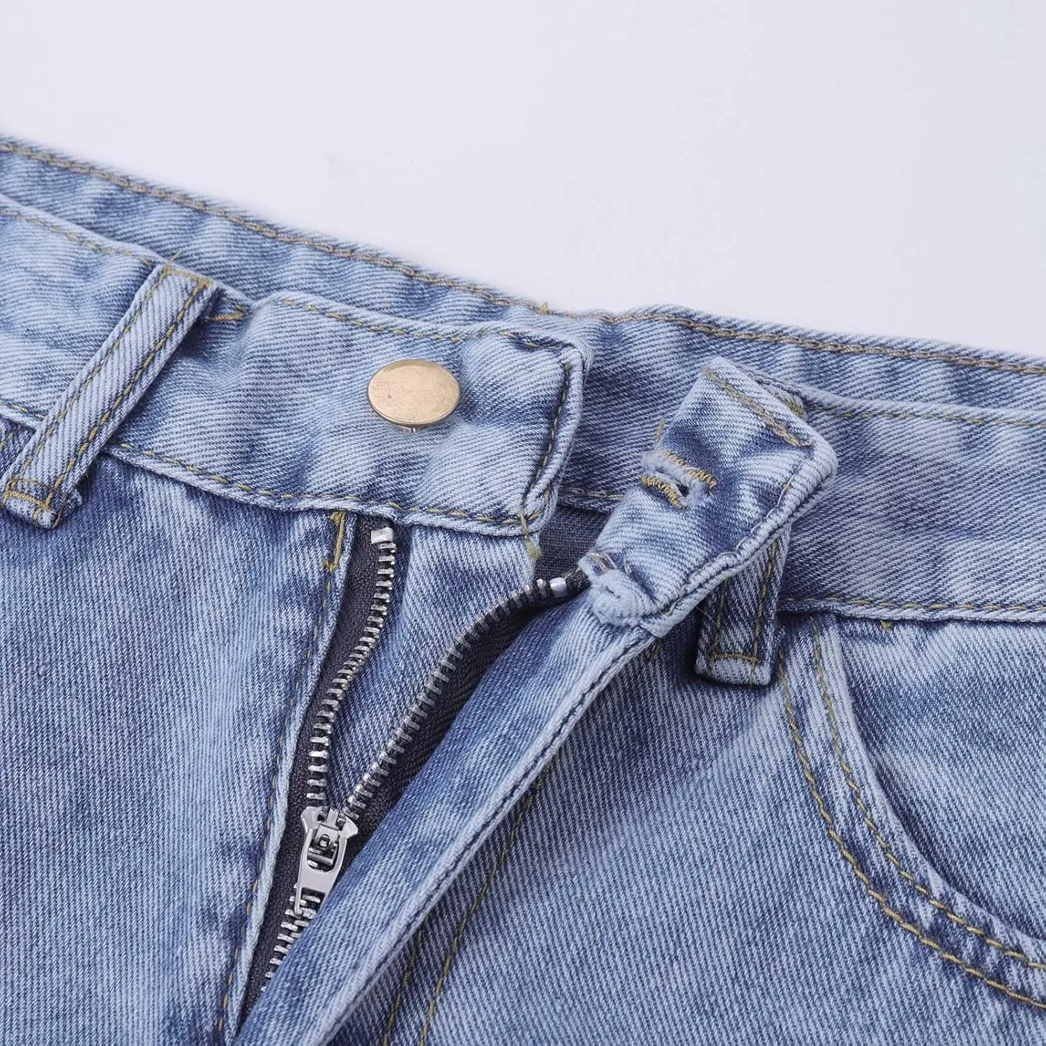Straight Leg Jeans for Women Straight Leg High Waisted Streetwear 2024 Clothes Butt Lifting Jeans for Women
