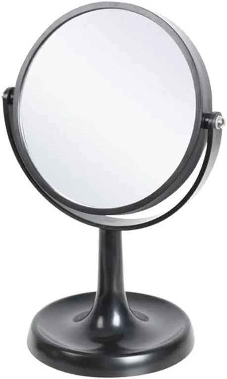 Table Desk Vanity Makeup Mirror Desktop Makeup Mirror Portable Mirror Round Double-Sided Mirror Desktop Details Magnifying Rotatable Makeup Mirror Portable Small Cosmeti