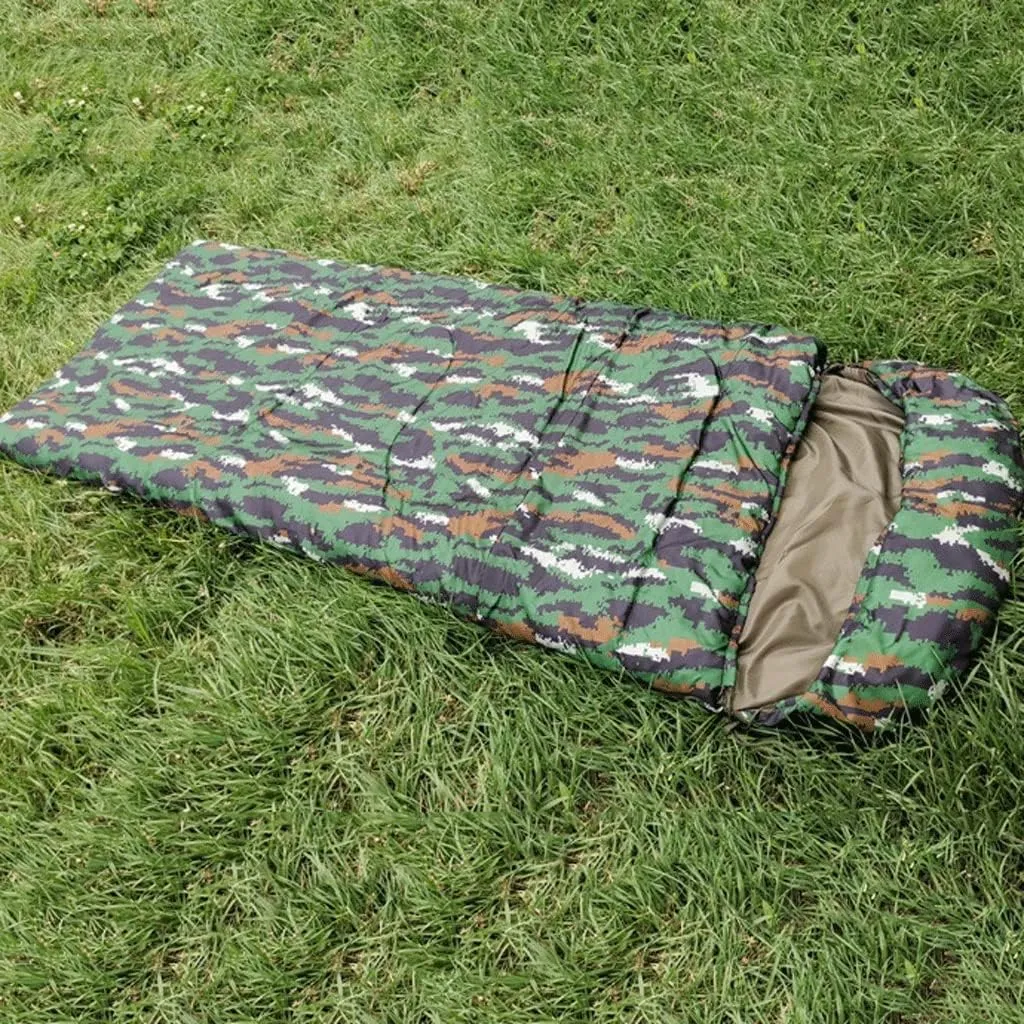 Thickened Winter and Summer Tiger Camouflage Sleeping BagRemovable Double Layer Tiger Camouflage Sleeping Bag