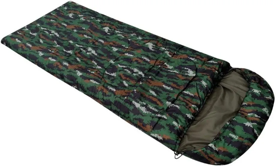 Thickened Winter and Summer Tiger Camouflage Sleeping BagRemovable Double Layer Tiger Camouflage Sleeping Bag