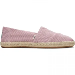 TOMS ALPARGATA ROPE Womens Slip-On Canvas Espadrilles Pink