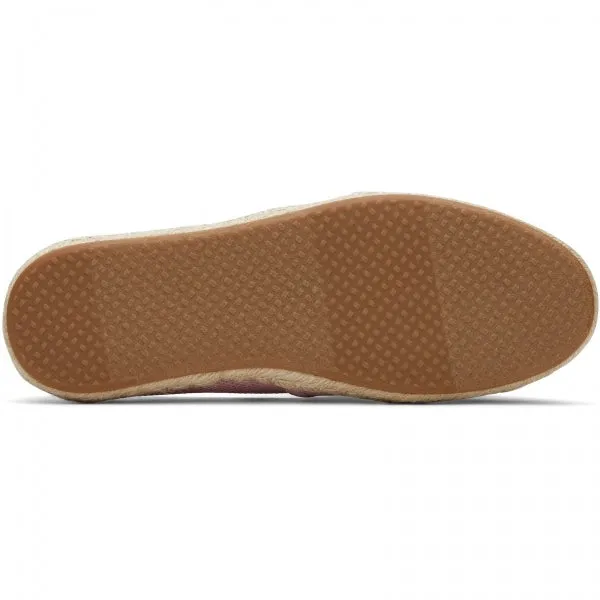 TOMS ALPARGATA ROPE Womens Slip-On Canvas Espadrilles Pink