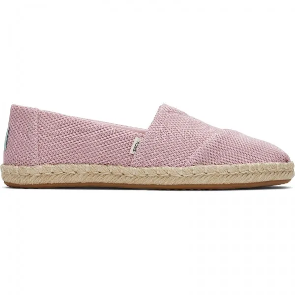 TOMS ALPARGATA ROPE Womens Slip-On Canvas Espadrilles Pink