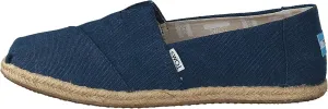 TOMS mens Seasonal Classics fashion sneakers, Navy Washed Canvas Rope Sole, 7.5 US