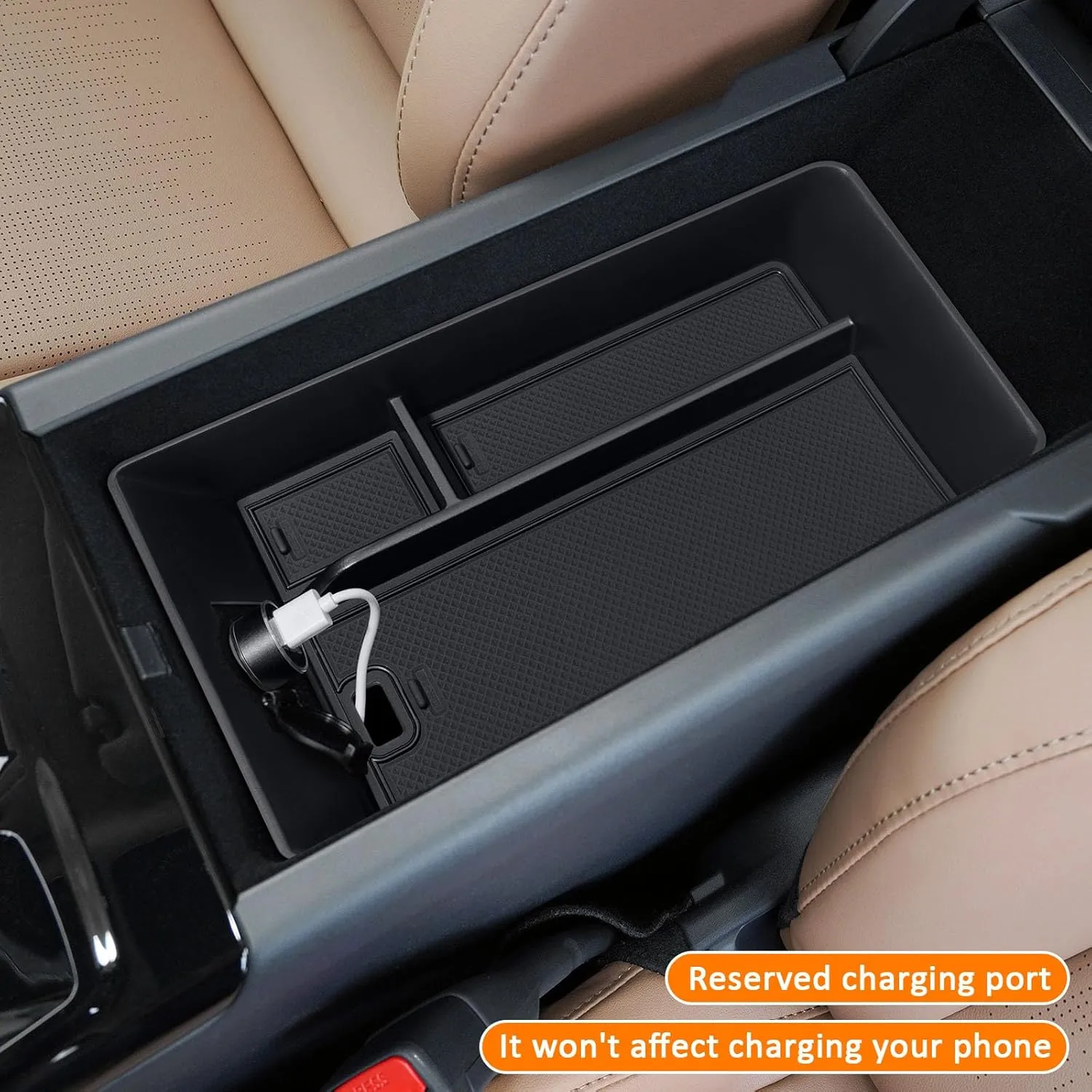 TOPINSTALL 2025 Center Console Tray Compatible with 2025 Toyota Camry (XSE/XLE/SE/LE) Armrest Storage Box Console Organizer for 9th Gen Camry Interior Accessories
