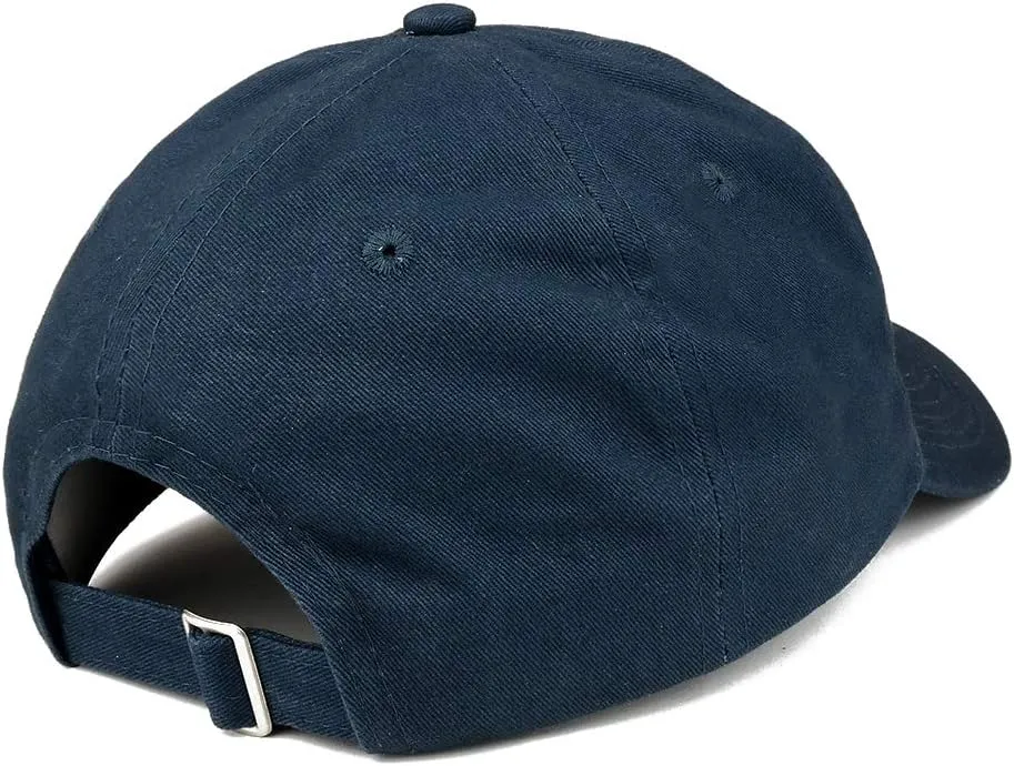 Trendy Apparel Shop Captain Anchor Embroidered Soft Crown 100% Brushed Cotton Cap