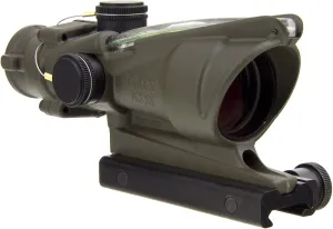 Trijicon ACOG TA31-C-100379 Dual Illuminated Green Crosshair .223 BAC Reticle with Flattop Mount, 4X 32mm, OD Green