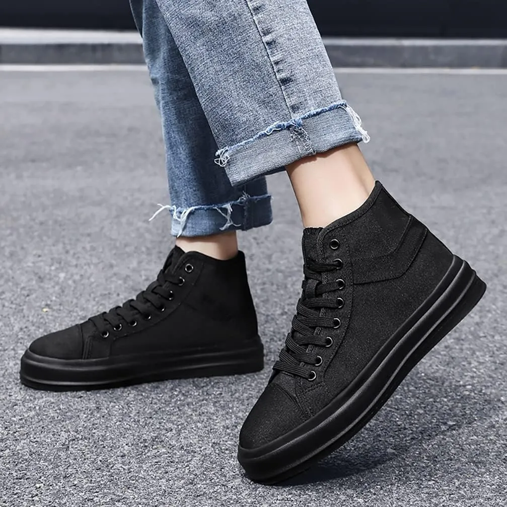 Unisex-Adult High Top Canvas Sneakers Classic Casual Walking Shoes Lovers Shoes