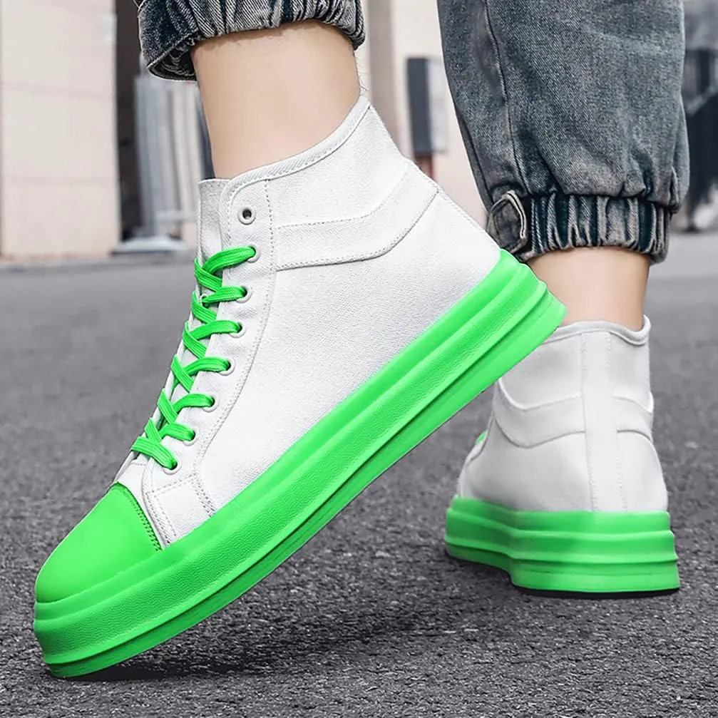 Unisex-Adult High Top Canvas Sneakers Classic Casual Walking Shoes Lovers Shoes