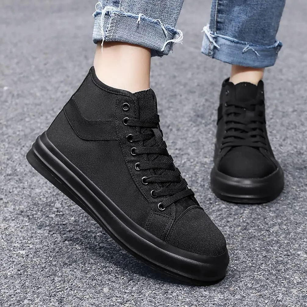 Unisex-Adult High Top Canvas Sneakers Classic Casual Walking Shoes Lovers Shoes