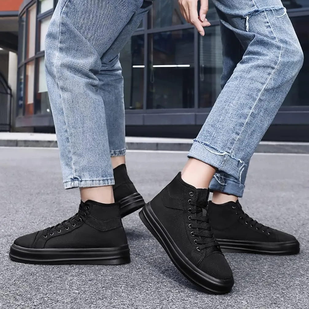 Unisex-Adult High Top Canvas Sneakers Classic Casual Walking Shoes Lovers Shoes