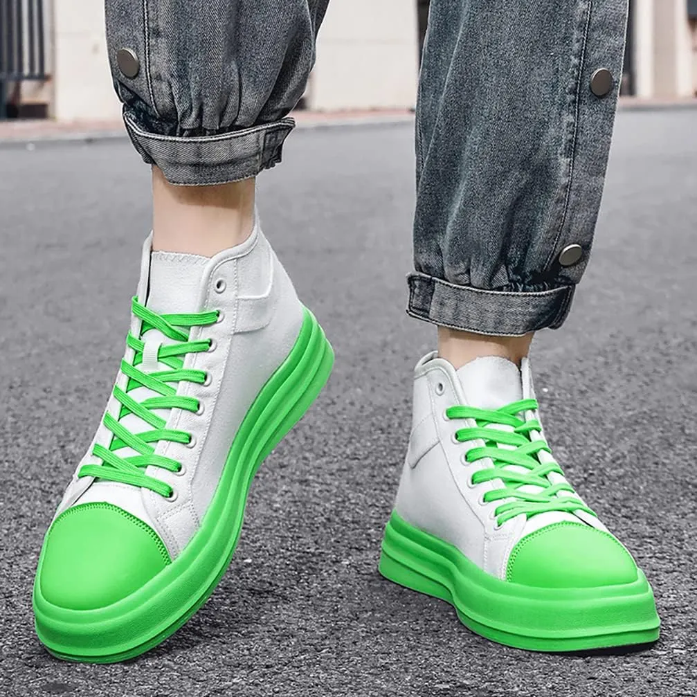 Unisex-Adult High Top Canvas Sneakers Classic Casual Walking Shoes Lovers Shoes