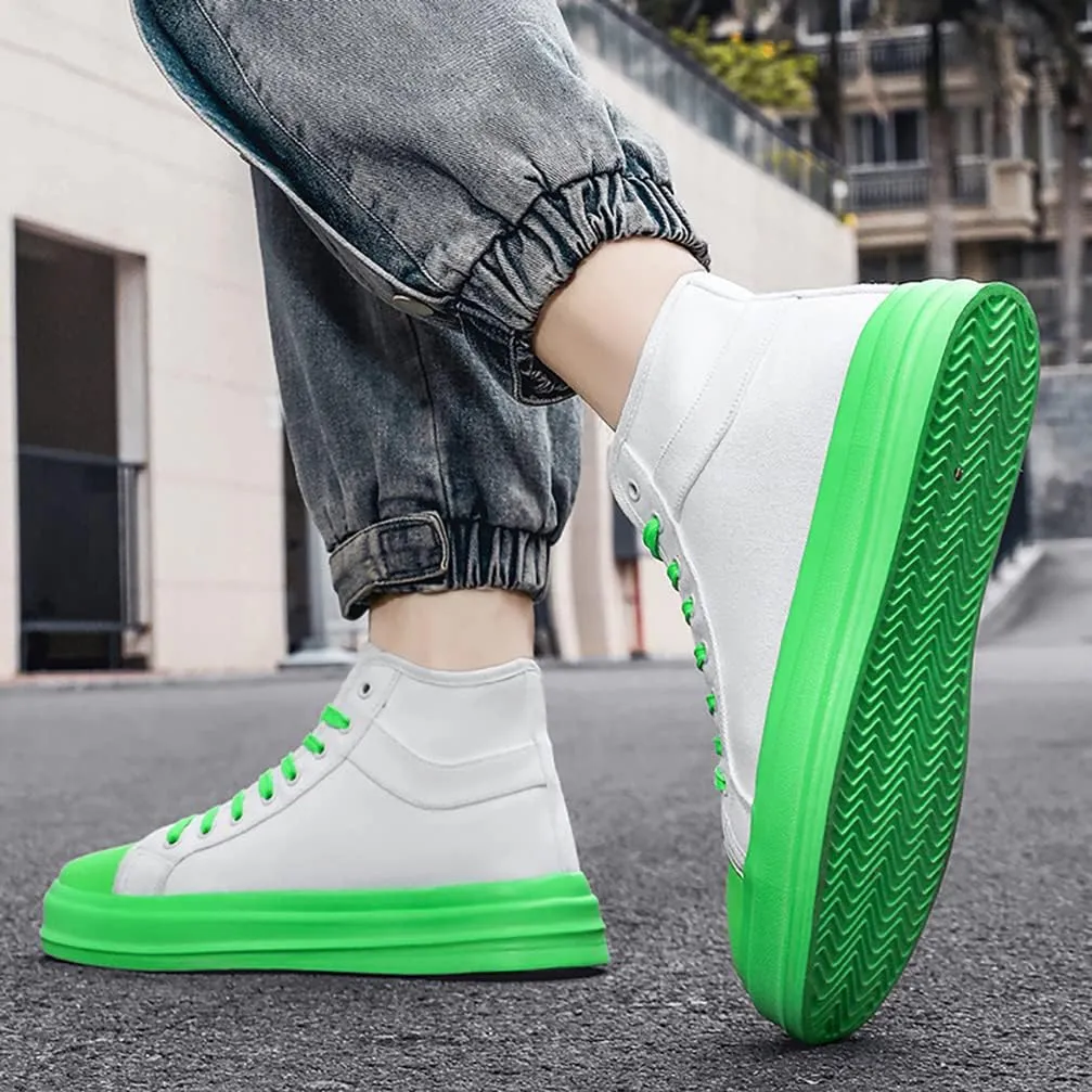 Unisex-Adult High Top Canvas Sneakers Classic Casual Walking Shoes Lovers Shoes