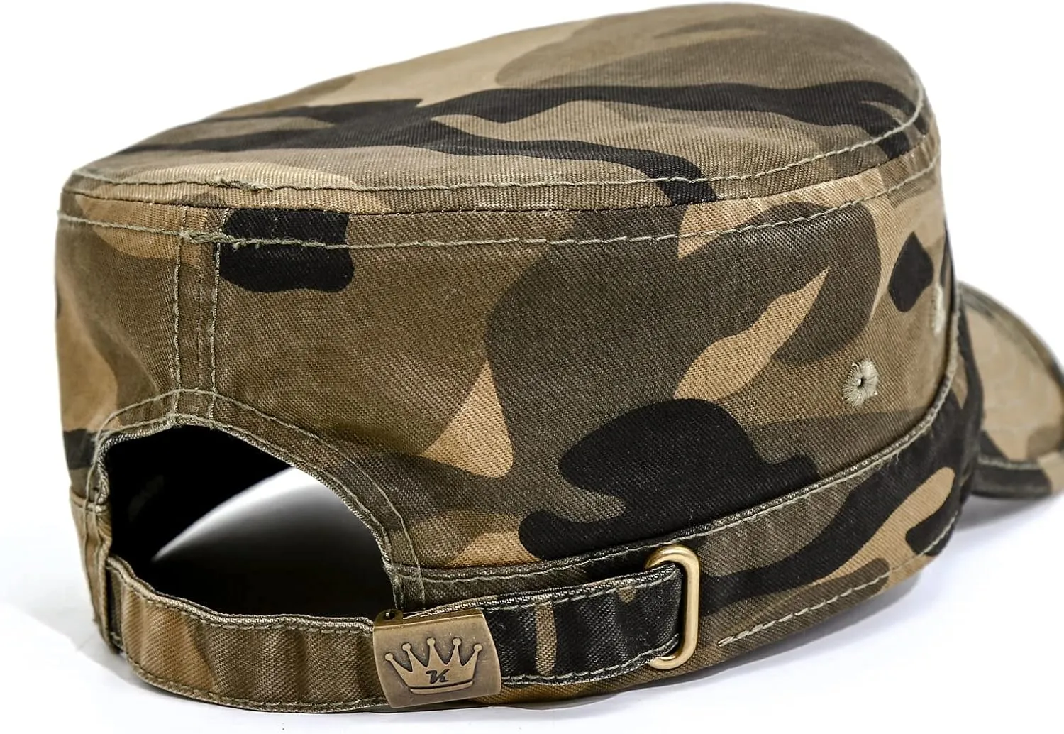 Unisex Cotton Flat Top Military Cadet Army Cap Trucker Hat for Men and Women