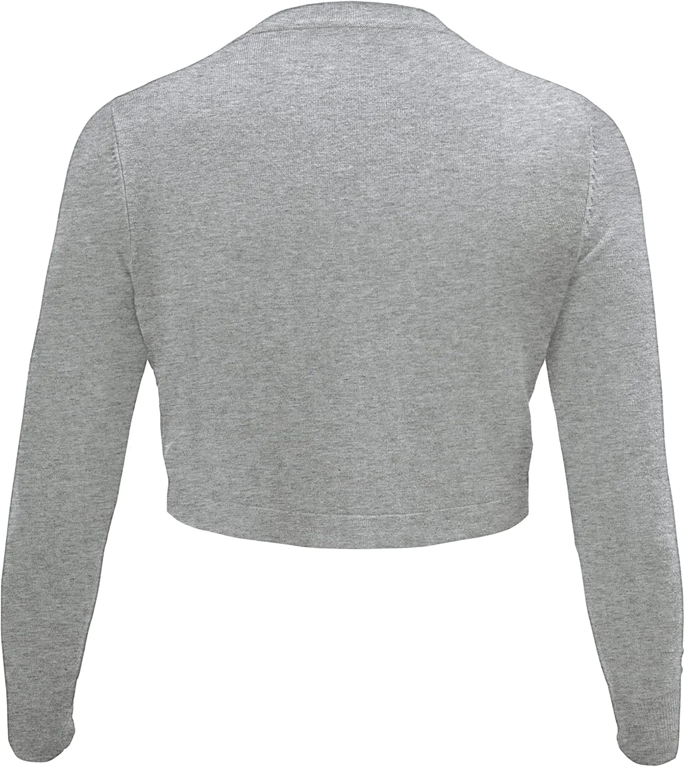 U.Vomade Women's Cropped Cardigan Bolero Shrug Open Front Sweater Long Sleeve S-1X