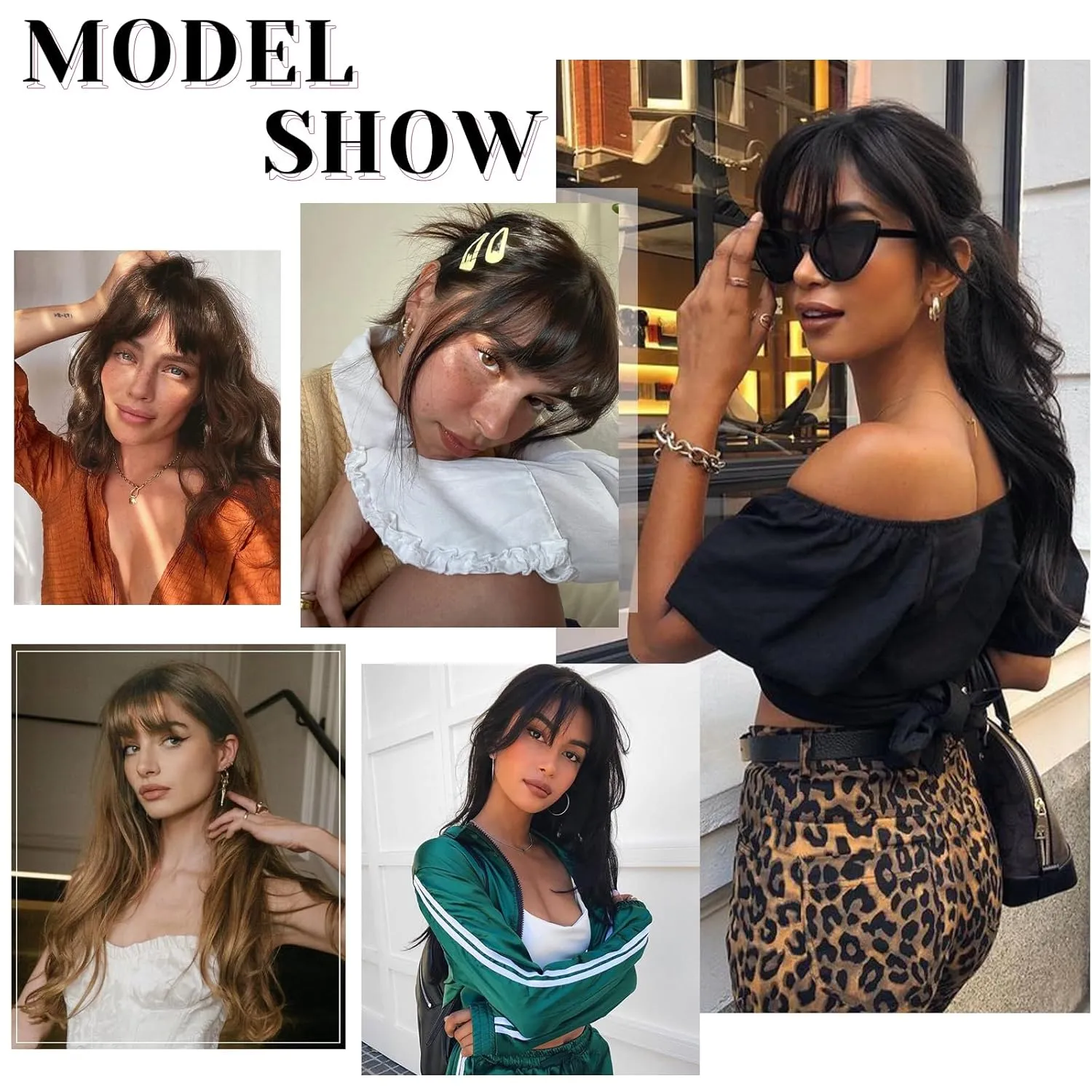 VERNA Hair Toppers for Women Real Human Hair 360°3D Cover Bangs Hair Clip,100% Real Human Hair Light Brown Clip in Bangs,Hair pieces for Daily Wear(5 * 9.5)