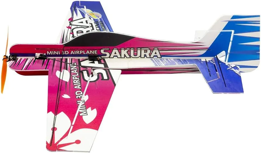 Viloga Upgrade 3D EPP Plane Sakura Aerobatic Flying Airplane, 420mm Durable Foam RC Plane Kit to Build for Adults (KIT, PP Sakura, Not Including Radio Control and Electronic Parts)