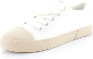 Vionic Women's Carefree Upside Washable Lace Up Sneakers- Canvas Washable Sustainable Sneakers with Orthotic Insole Arch Support, Medium Fit Women's Sneakers, Sizes 5-11
