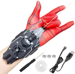 Web Launcher Spider String Shooter Toy, Cool Gadgets Electric Reel-in Real Silk Superhero Role-Play Fun Stuff Toys Great for Men and Kids