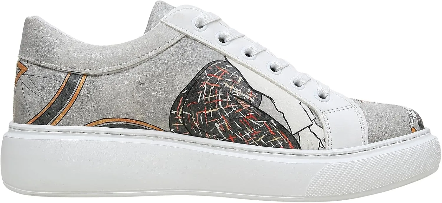 Wedge Platform Sneakers for Women - Handmade Vegan Leather, Unique Chunky Sneakers