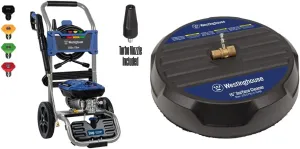 Westinghouse WPX2700e Electric Pressure Washer, 2700 PSI and 1.76 Max GPM & Universal 15” Pressure Washer Surface Cleaner Attachment