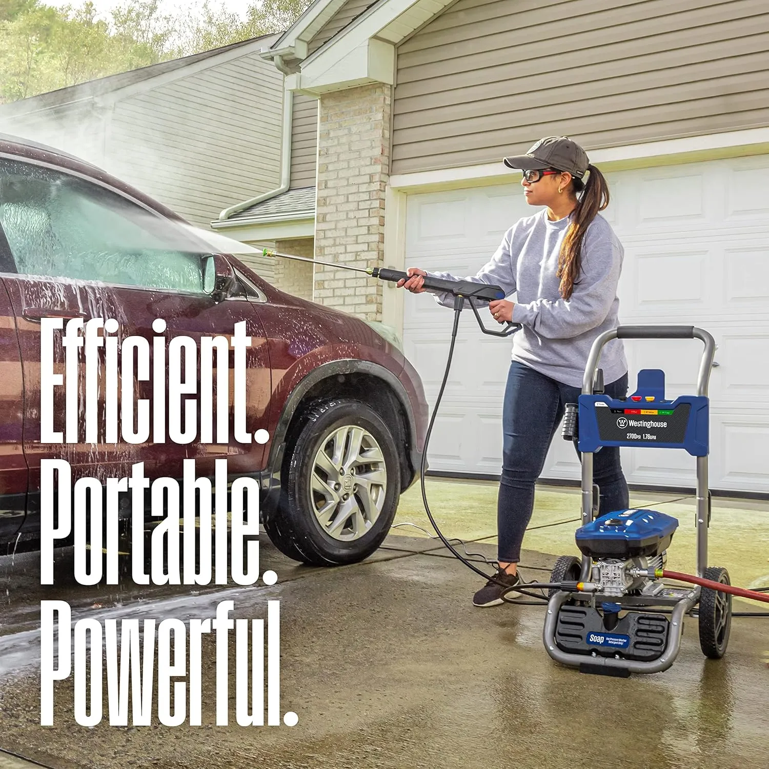Westinghouse WPX2700e Electric Pressure Washer, 2700 PSI and 1.76 Max GPM & Universal 15” Pressure Washer Surface Cleaner Attachment