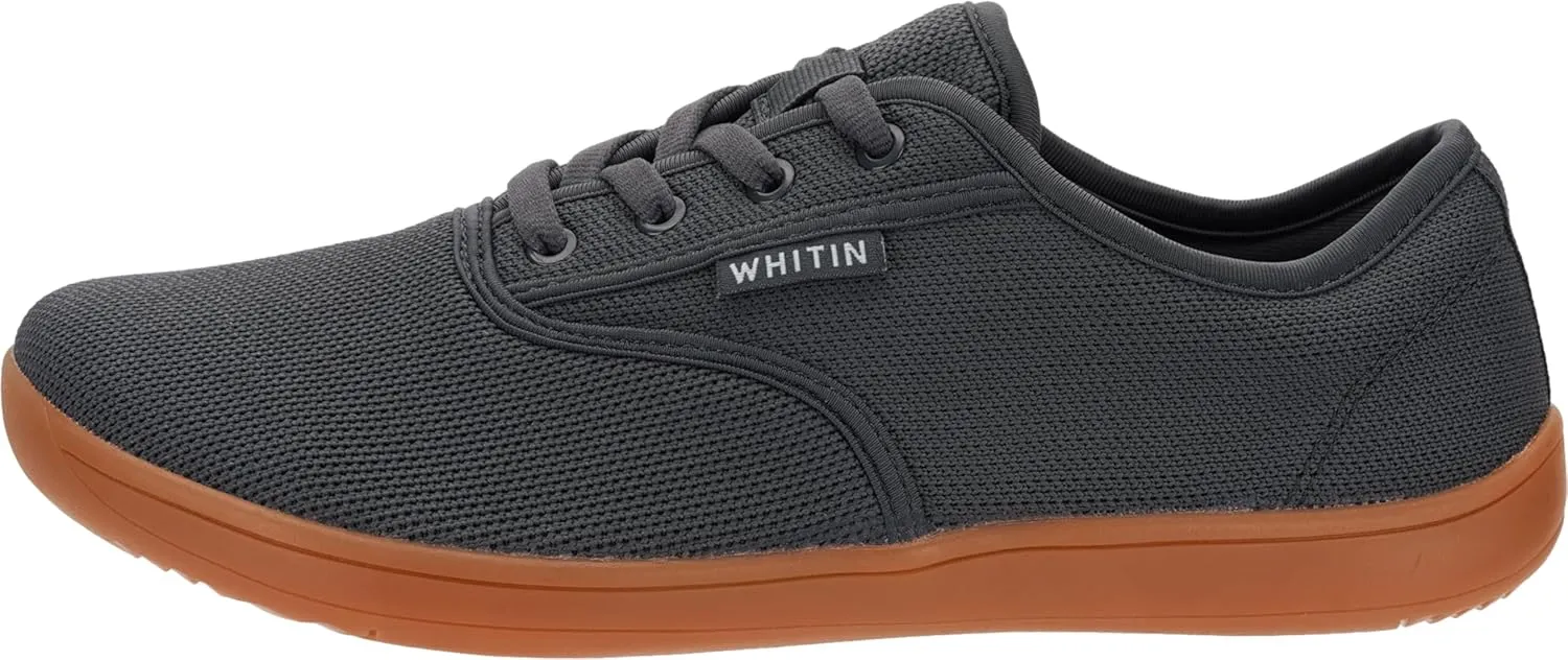WHITIN Men's Wide Canvas Barefoot Sneakers | Zero Drop Sole | Minimalist Footwear