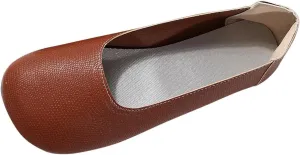 Womens Ballerina Ballet Flats Shoes Wide Width Soft Flats Comfort Foldable Round Toe Dressy Comfortable Slip On Dress Shoes