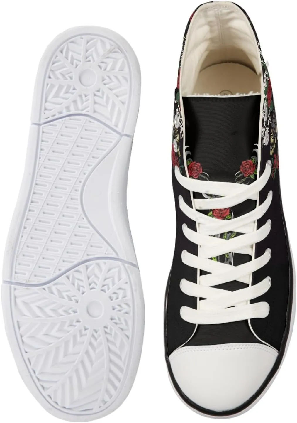 Womens Canvas Shoes High Top Sneakers for Women Classic Lace Up Walking Shoes Personalized Girls Walking Shoes