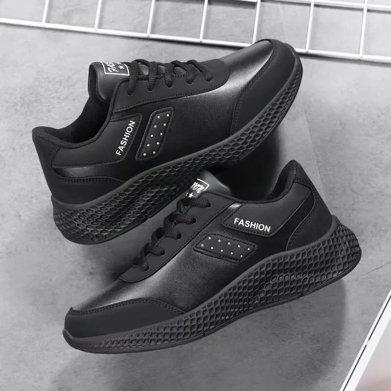 Womens Comfortable Synthetic Leather Walking Sneakers for Travel Sport