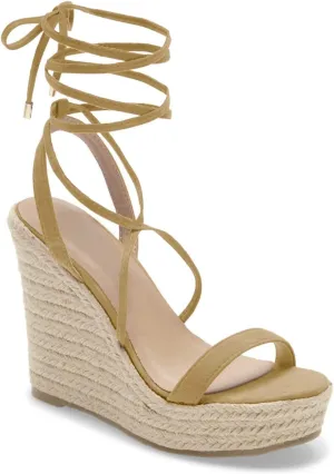Women's Espadrille Wedges Lace Up Platform Ankle Cross Strap Slingback Summer Dress Sandals
