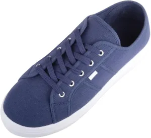 Womens Girls Minimalistic Lace Up Canvas Trainers Sneakers