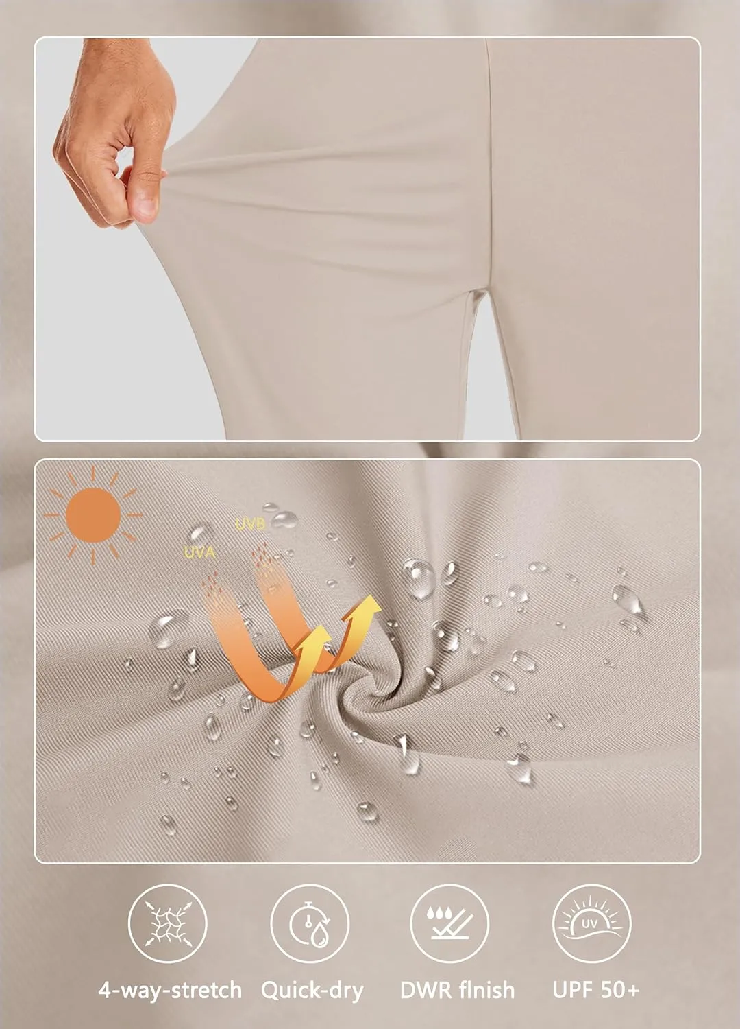 Women's Long Shorts 15" Below The Knee Capri Hiking Shorts Quick Dry Lightweight Outdoor Casual Crop Pants Cargo