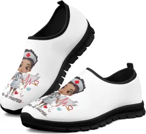Women's Nurse Slip On Shoes Low-Cut Comfortable Casual Walking Flat Loafers Outdoor Non Slip Sports Running Sneakers