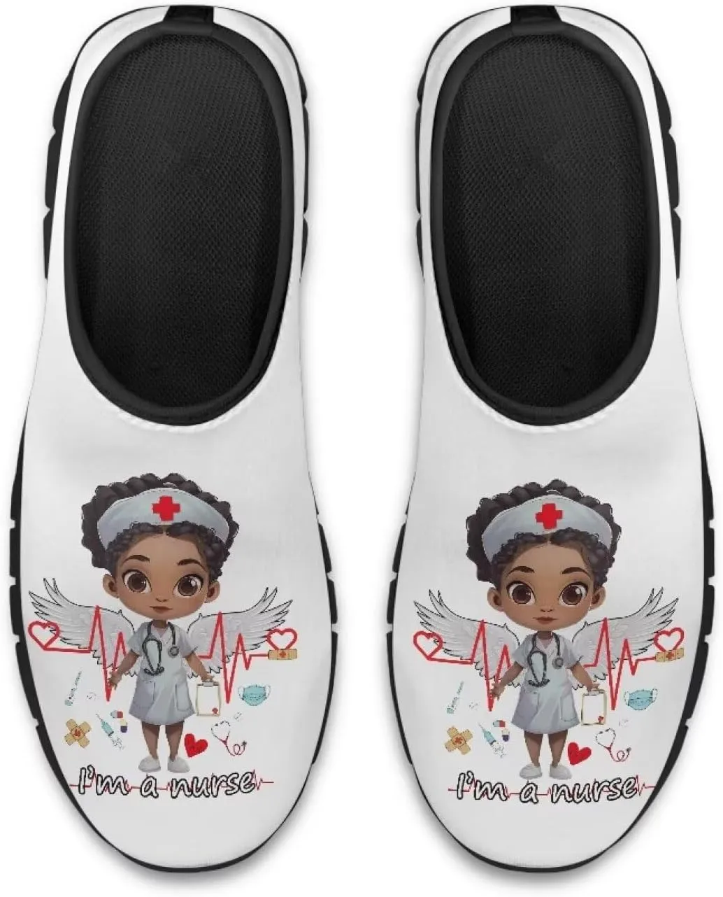 Women's Nurse Slip On Shoes Low-Cut Comfortable Casual Walking Flat Loafers Outdoor Non Slip Sports Running Sneakers
