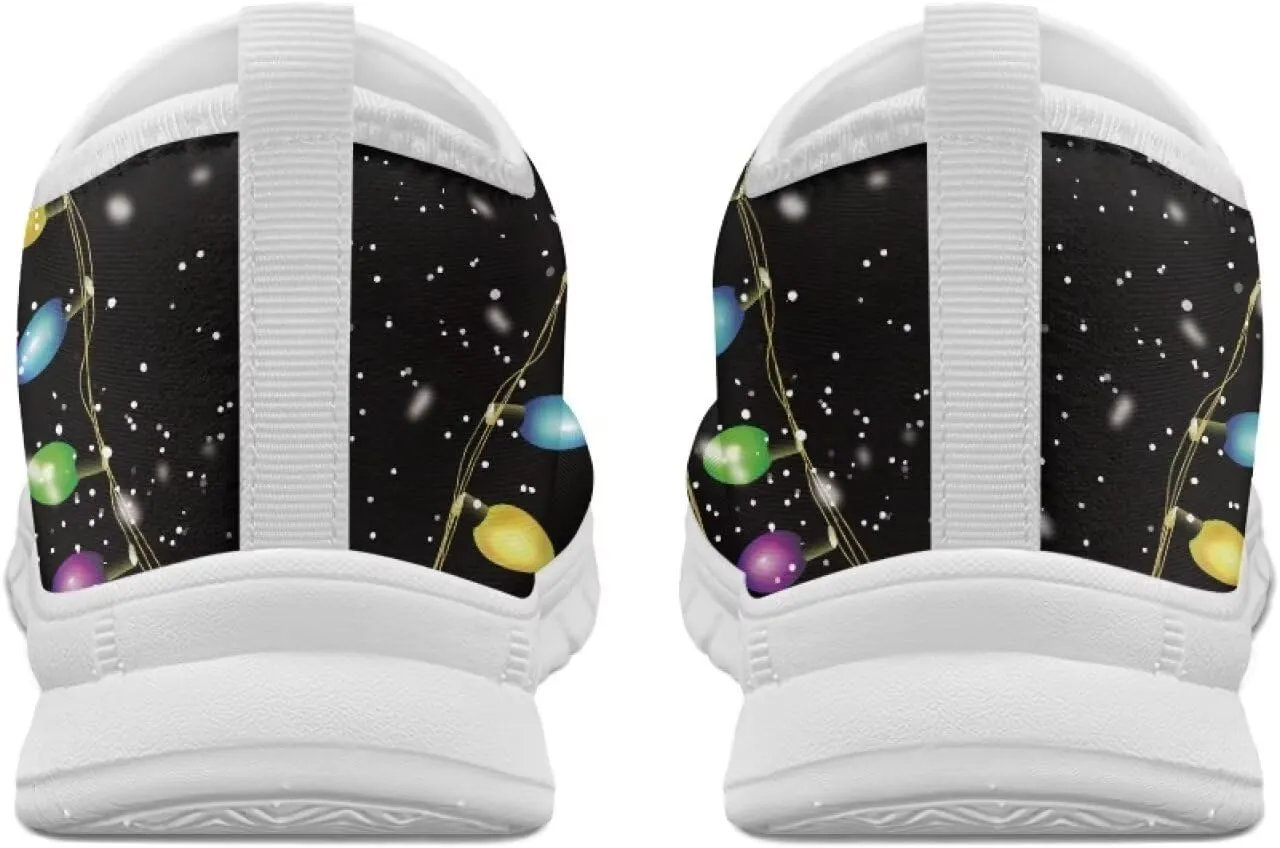Women’s Outdoor Cycling Canvas Shoes Low Top Fashion Sneakers Slip on Walking Shoe（White Sole）