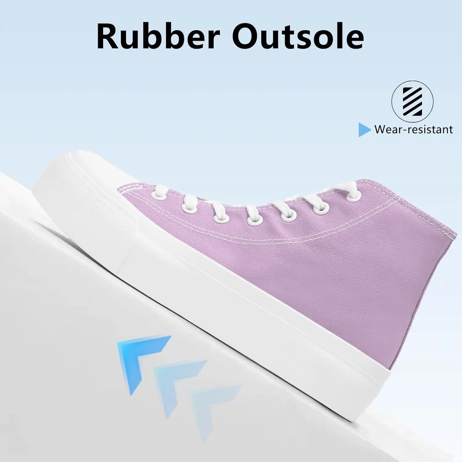 Womens Platform Canvas Sneakers Mens High Top Classic Canvas Shoes Unisex Casual Tennis Comfortable Fashion Sneakers Lace-Up