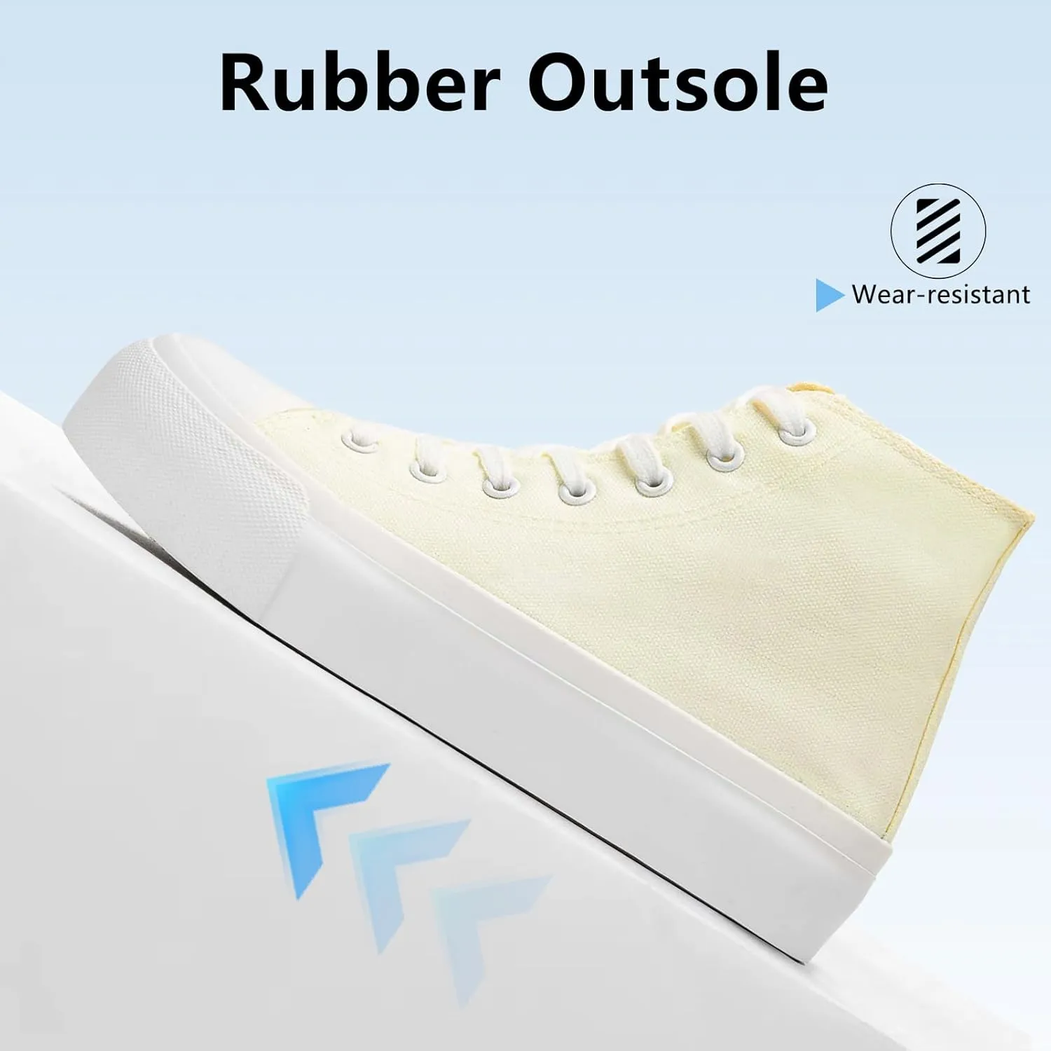 Womens Platform Canvas Sneakers Mens High Top Classic Canvas Shoes Unisex Casual Tennis Comfortable Fashion Sneakers Lace-Up