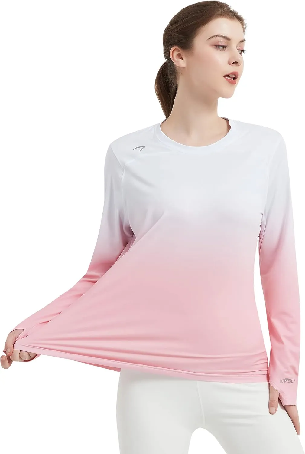 Women's UPF 50  UV Sun Protection Shirt Outdoor Performance Long Sleeve Rash Guard Shirts for Hiking,Swim,Fishing
